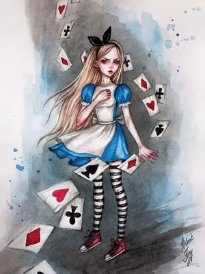 Алиса в стране чудес | Татуировка страны чудес, Милые рисунки, Иллюстрации