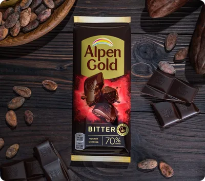 Alpen Gold Dark Bitter горький, 70% какао