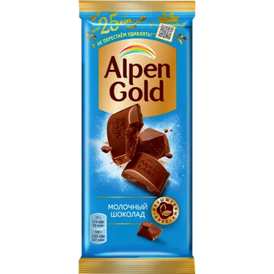Шоколад молочный пористый "Альпен Гольд" 80г купить в Минске и Беларуси -  ТРИ цены