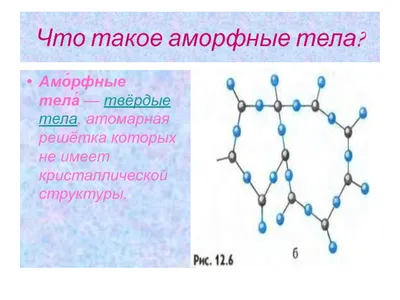 Аморфные тела 10 класс презентация, доклад, проект