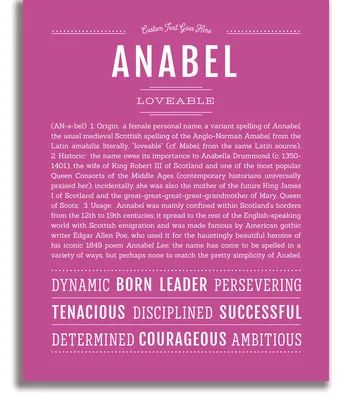 Anabel | Name Art Print