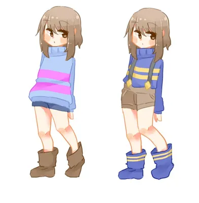 Free: Frisk And Chara In Undertale - Frisk Undertale Free PNG Images ... -  