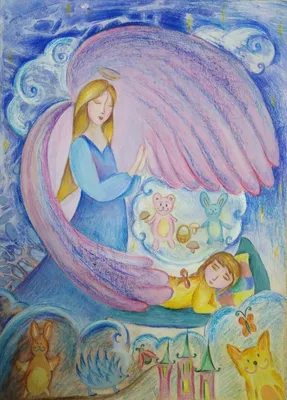 Купить картину Ангел-хранитель в Москве от художника Абжинов Эдуард