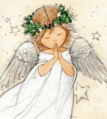 Красивые детские картинки ангелов с крыльями (54 фото) - 54 фото