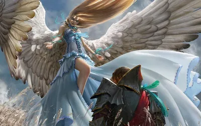 Акварельный рисунок ангелочка с белыми крыльями и голубыми глазами. |  Премиум Фото