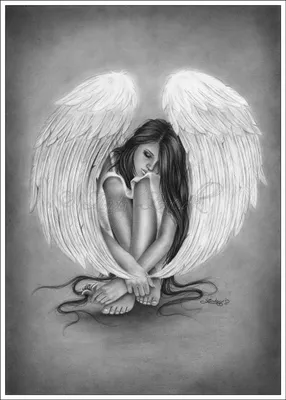 Картинки ангела с крыльями (54 фото) » рисунки для срисовки на Газ-квас.ком