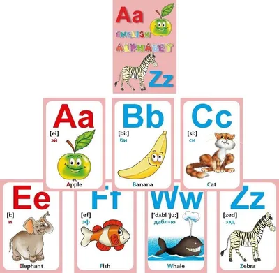 Как начать учить английский самому? Карточки с буквами английского алфавита  для детей и взрослых!