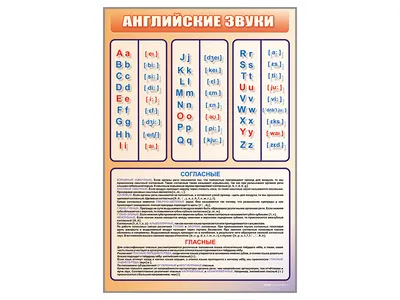 Купить стенд «английский алфавит с транскрипцией» для школы | Стенд «Английский  алфавит с транскрипцией» 036-СШ1052