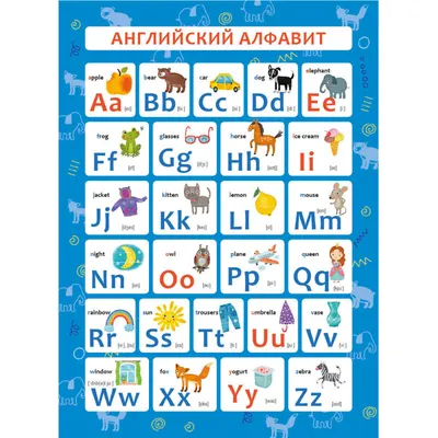 Плакат Издательство Учитель Английский алфавит (297×210 мм) - купить в  Москве оптом и в розницу в интернет-магазине Deloks
