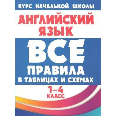 Все правила английского языка в схемах и таблицах. 1-4-й класс  (Соответствует ФГОС) (Вакуленко, Н. Л.)