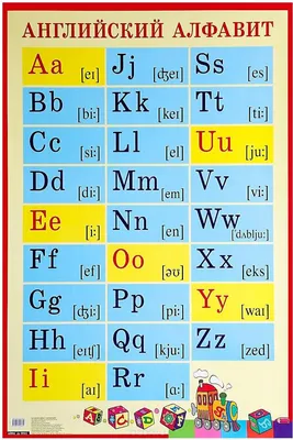 Плакат "Английский алфавит с транскрипцией" — купить в интернет-магазине по  низкой цене на Яндекс Маркете