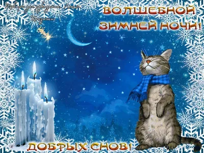 Желаю волшебной зимней ночи и сказочных снов! Музыкальная открытка. -  YouTube