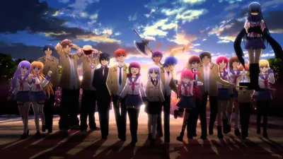 Аниме картинка Angel Beats!. . Аниме обои Ангельские ритмы! | Аниме, Обои,  Манга