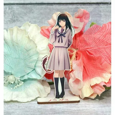 Купить Фигурка-стенд деревянная по аниме "Бездомный Бог Хиёри" - Figure  stand Noragami Hiyori Iki с доставкой по России