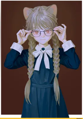 FKEY (Zengxianxin) :: Anime Artist (Аниме арт, Аниме-арт) :: девушка в очках  :: Animal Ears :: artist :: art (арт) / смешные картинки и другие приколы:  комиксы, гиф анимация, видео, лучший интеллектуальный юмор.