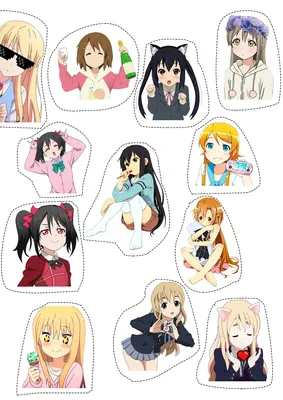 Картинки по запросу stickers anime | Наклейки, Бумажные игрушки, Аниме