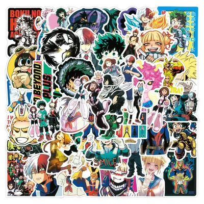 100 My Hero Academia Anime Stickers Boku No Hero Decals | eBay