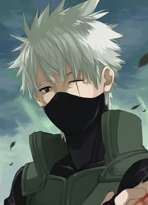 Kakashi hatake in cute chibi anime style