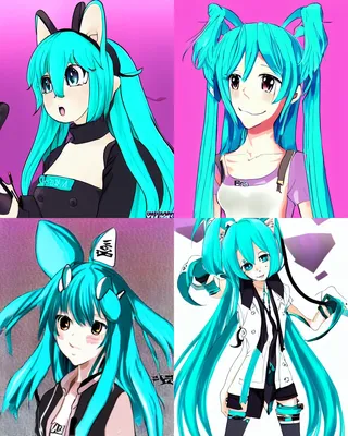 Anime chibi hatsune miku