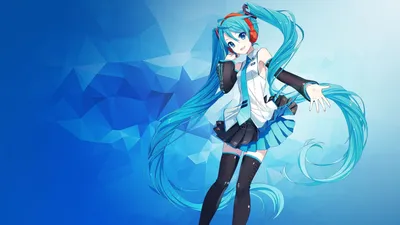 Images Vocaloid Hatsune Miku Skirt Megaphone Hair Anime 1920x1200