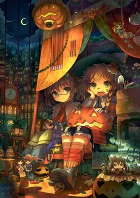 ▻ Wallpapers - Happy Halloween | Anime halloween, Anime wallpaper, Anime