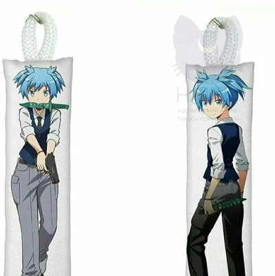 Купить Мини-дакимакура Нагиса из аниме "Класс Убийц" / Mini-dakimakura  Nagisa Ansatsu Kyoushitsu, 16.5см с доставкой по России