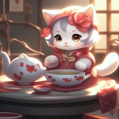 Фигурка Аниме Чайная кошечка / Tea Time Cats (15см) ver A - купить с  доставкой по выгодным ценам в интернет-магазине OZON (1187593239)