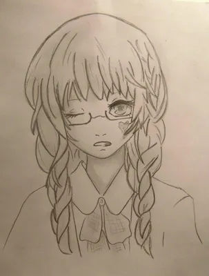Как нарисовать аниме девушку карандашом - пошаговый урок