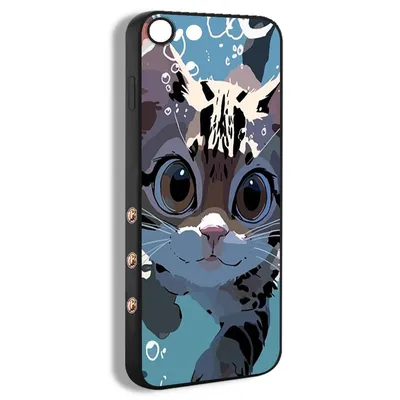 чехол для смартфона Подходит для iPhone 7 милый аниме кот модного плаката  RMR18 - купить с доставкой по выгодным ценам в интернет-магазине OZON  (1268788514)