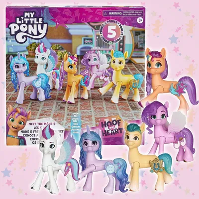Набор фигурок коллекционный 5 шт Май Литл Пони My Little Pony Meet the Mane  - купить с доставкой по выгодным ценам в интернет-магазине OZON (1181780284)