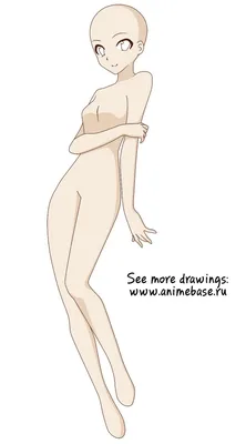 Аниме манекен для рисования одежды | Anime base, Female anime, Anime girl