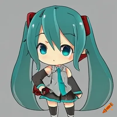 Anime chibi hatsune miku