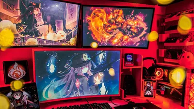 Mod Computer Cases | Case Decoration Pc | Rgb Anime Pc Case | Desktop  Ornaments - Anime - Aliexpress