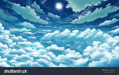 Фотообои Облака из Аниме купить на стену — Цены и 3D Фото в каталоге  интернет магазина Printwalls