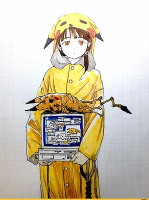 Pikachu (Пикачу) :: Serial Experiments Lain :: Anime Paint :: Anime  OldSchool :: Pokémon (Покемоны) :: Anime Artist (Аниме арт, Аниме-арт) ::  фэндомы :: Anime (Аниме) / картинки, гифки, прикольные комиксы, интересные  статьи по теме.