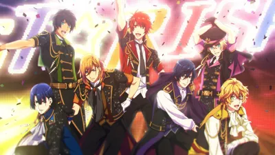 Обои Аниме Uta no Prince-sama, обои для рабочего стола, фотографии аниме,  uta no prince-sama, поющий, принц, костюмы, группа, софиты, парни, улыбки  Обои для рабочего стола, скачать обои картинки заставки на рабочий стол.