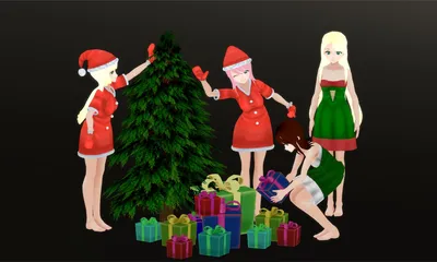 Картинка Аниме новый год и рождество » Аниме картинки (287 фото) скачать -  Картинки 24 » Картинки 24 - скачать картинки бесплатно