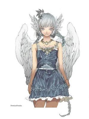 Аниме фигурка девушка с крыльями - купить с доставкой по выгодным ценам в  интернет-магазине OZON (283043291)