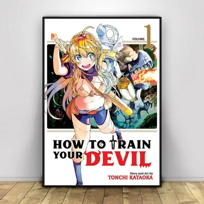 Картина из аниме «Как приручить своего дьявола» | AliExpress