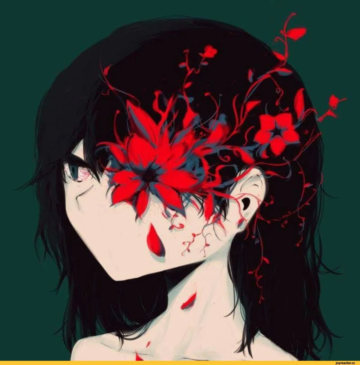 Страдающий цветок. Ханнахаки ликорис. Хиганбана персонаж. Ханахаки цветы ликорис.