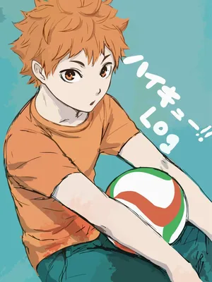 Фото Hinata Shouyou / Хината Шое из аниме Haikyuu! / Волейбол, middle  blocker, art by Haruichi Furudate