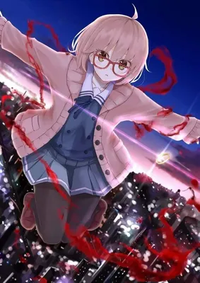 Обои chiyingzai, арт, аниме, kyoukai no kanata, за гранью, kuriyama mirai  на рабочий стол