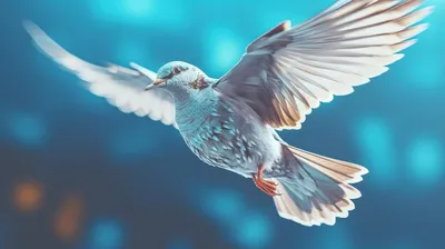 Динамическая фотография птиц красивая летающая птица | Премиум Фото
