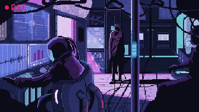 ArtStation - Retro PC pixel art animation - original gameboy style