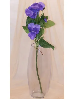 Анютины глазки цветок искусственный 45 см цвет Фиолетовый (9-480 фиол) -  купить по оптовым ценам
