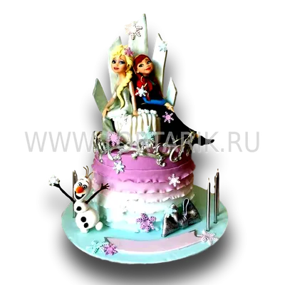 Детский торт Анна и Эльза — 