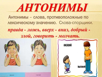 Синонимы и антонимы - презентация онлайн | Синонимы и антонимы,  Презентация, Школа