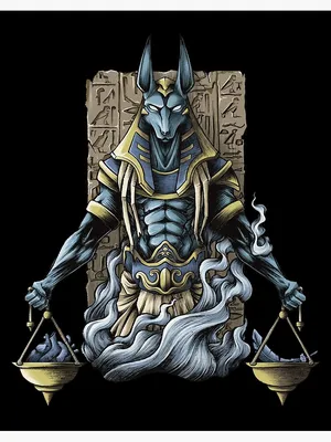 Dark art of anubis, egyptian god of the underworld on Craiyon