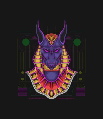 Wall Art Print | Anubis the god of death | 