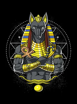 Egyptian God Anubis with glowing eyes" Art Print for Sale by magikman65 |  Redbubble